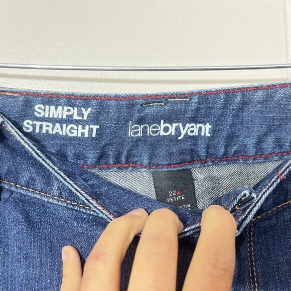 Lane Bryant Jeans Simply Straight Jeans Size 22P EUC - Picture 8 of 8